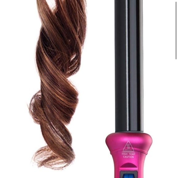 NuMe tourmaline curler wand for hair; pink - Picture 3 of 8
